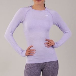 Gymshark Vital Seamless Long Sleeve Light Purple